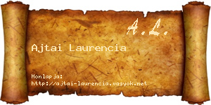 Ajtai Laurencia névjegykártya